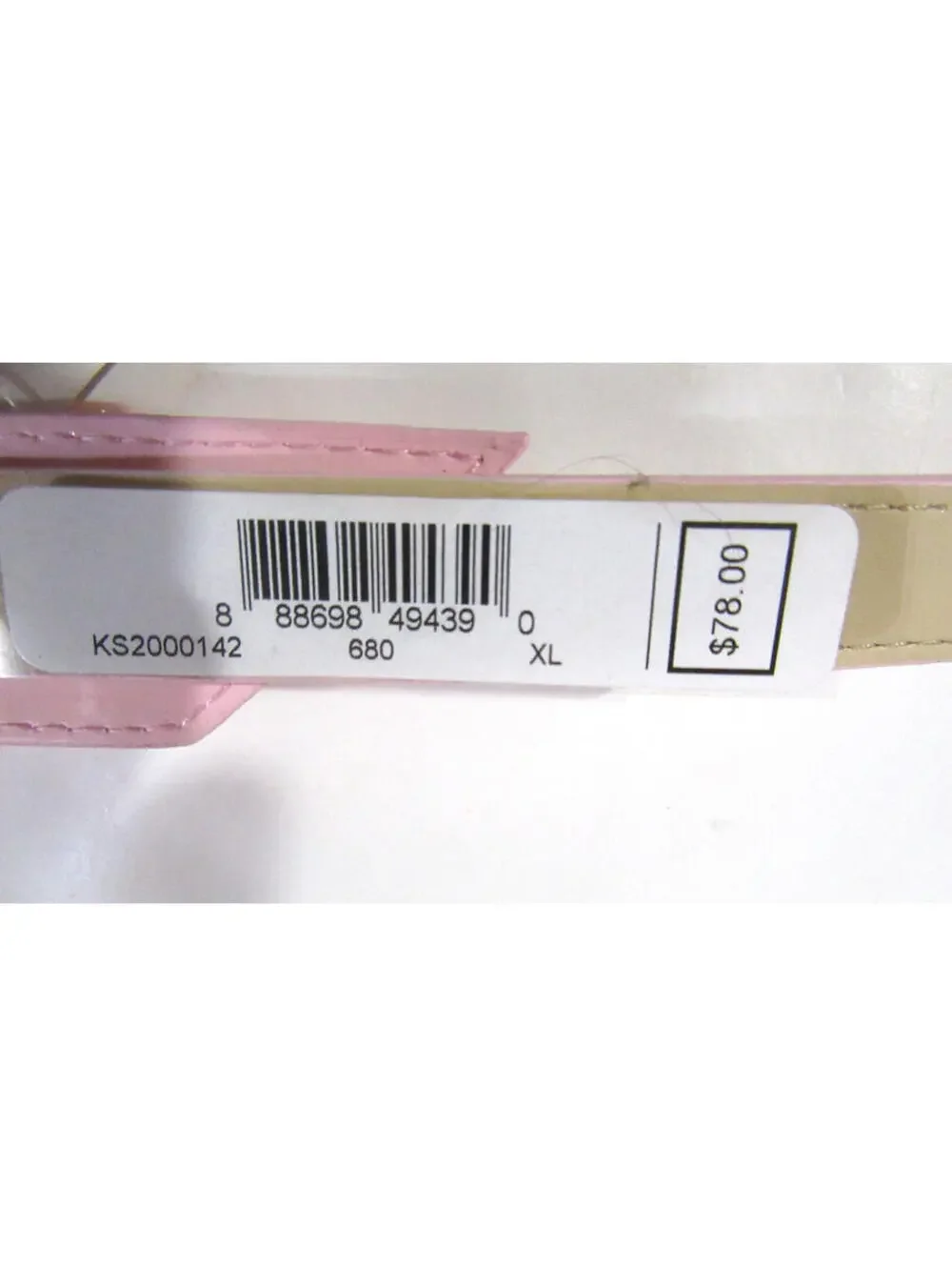 Kate Spade Womens Leather Belt with Bow Light Pink Size XL - Picture 5 of 6